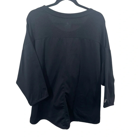 Disney mesh lined black jersey womens XL swirly Mickey Mouse design casual - Picture 2 of 10